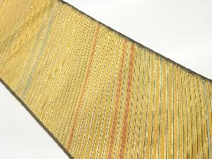 斜線模様織出し全通袋帯